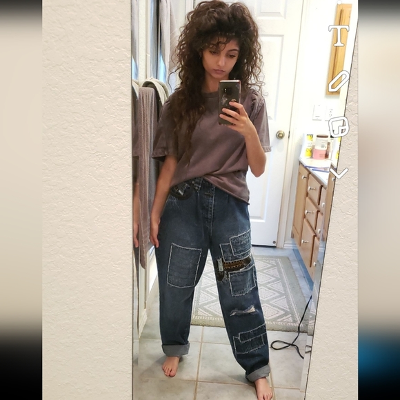 Universal Thread Tops - 🔴 🆓️ FREE* Universal Thread Gray Puff Sleeve Semi Crop Top Shirt Blouse